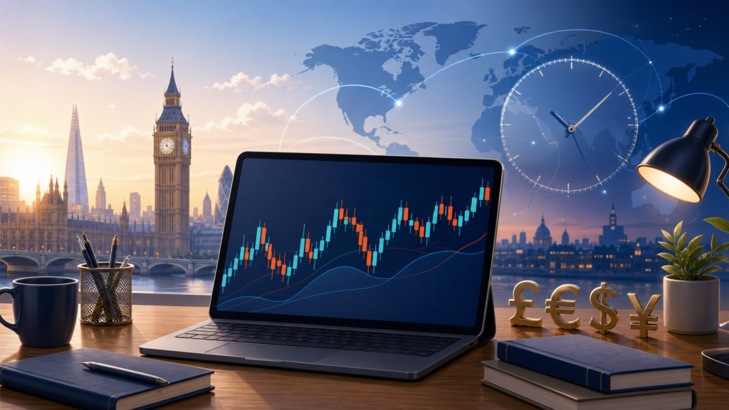 FXの取引時間|ロンドン時間帯の特徴と値動き、24時間取引が活発な各タイミング・注意点を初心者におすすめの時間に解説